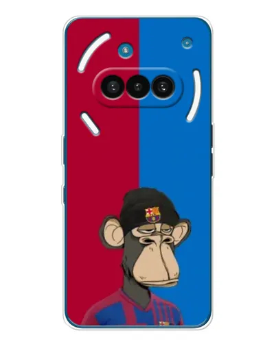 Чехол для Nothing Phone (3a) с картинкой «Bored Ape — фанат Барсы»