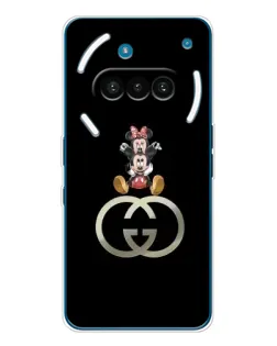 Чехол для Nothing Phone (3a) с картинкой «Минни Маус на лого»