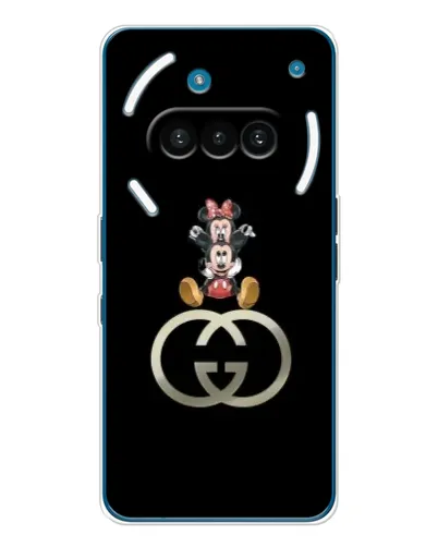 Чехол для Nothing Phone (3a) с картинкой «Минни Маус на лого»