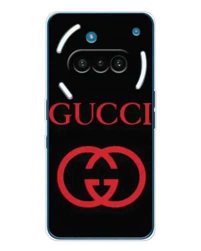 Чехол для Nothing Phone (3a) с картинкой «Gucci — красный логотип»