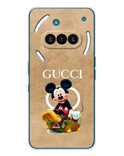 Чехол для Nothing Phone (3a) с картинкой «Микки Маус Gucci — крафт»