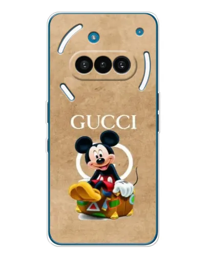 Чехол для Nothing Phone (3a) с картинкой «Микки Маус Gucci — крафт»