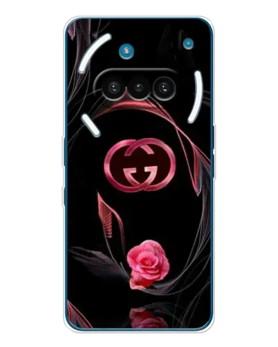 Чехол для Nothing Phone (3a) с картинкой «Gucci — неоновая роза»