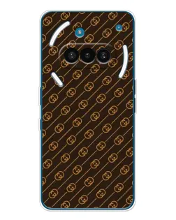 Чехол для Nothing Phone (3a) с картинкой «Gucci — золотые диагонали»