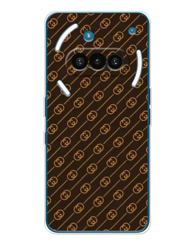 Чехол для Nothing Phone (3a) с картинкой «Gucci — золотые диагонали»