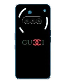 Чехол для Nothing Phone (3a) с картинкой «Gucci — красный градиент»