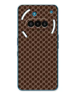 Чехол для Nothing Phone (3a) с картинкой «Gucci — шоколадная сетка» Чехол для Nothing Phone (3a) с картинкой «Gucci — шоколадная сетка»