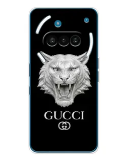 Чехол для Nothing Phone (3a) с картинкой «Gucci — серебряный лев» Чехол для Nothing Phone (3a) с картинкой «Gucci — серебряный лев»