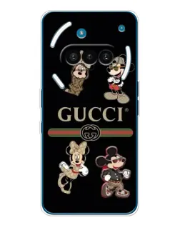 Чехол для Nothing Phone (3a) с картинкой «Gucci — герои Disney и монограмма» Чехол для Nothing Phone (3a) с картинкой «Gucci — герои Disney и монограмма»