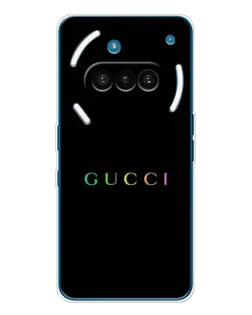 Чехол для Nothing Phone (3a) с картинкой «Gucci — неоновый минимализм» Чехол для Nothing Phone (3a) с картинкой «Gucci — неоновый минимализм»