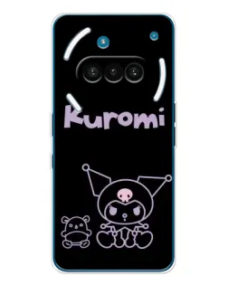 Чохол для Nothing Phone (3a) з картинкою «Kuromi — чорний мінімалізм» Чохол для Nothing Phone (3a) з картинкою «Kuromi — чорний мінімалізм»