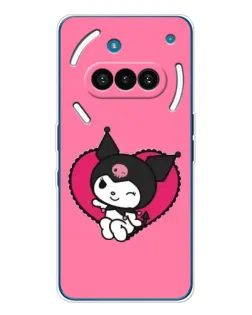 Чехол для Nothing Phone (3a) с картинкой «Kuromi — любовь в сердце»