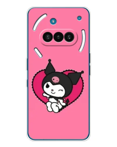 Чехол для Nothing Phone (3a) с картинкой «Kuromi — любовь в сердце»