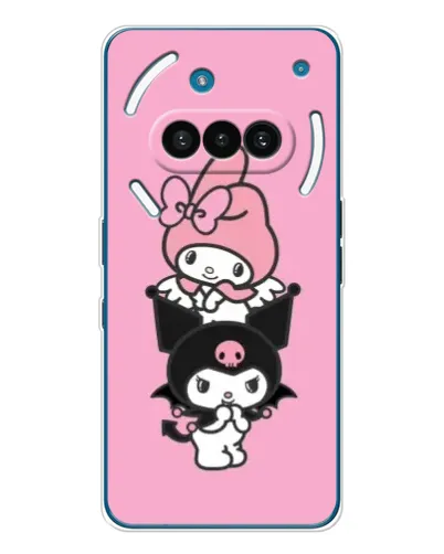 Чехол для Nothing Phone (3a) с картинкой «My Melody и Kuromi»