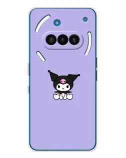 Чехол для Nothing Phone (3a) с картинкой «Kuromi — фиолетовый минимализм»