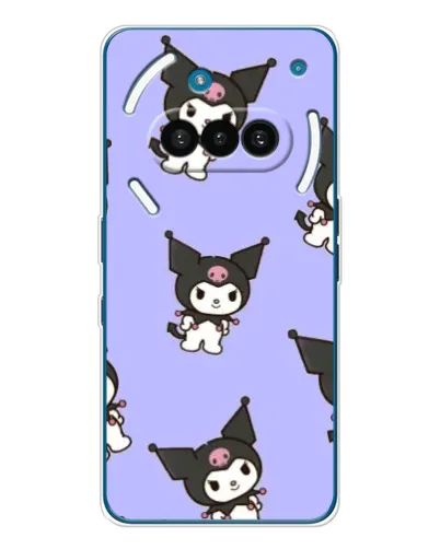 Чехол для Nothing Phone (3a) с картинкой «Паттерн с Kuromi»
