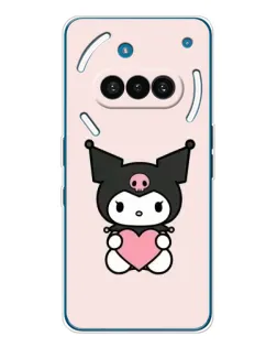 Чехол для Nothing Phone (3a) с картинкой «Kuromi и сердце»
