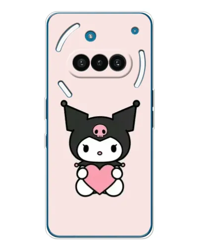 Чехол для Nothing Phone (3a) с картинкой «Kuromi и сердце»