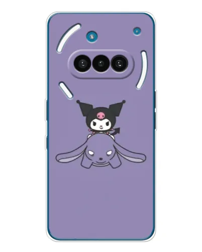 Чехол для Nothing Phone (3a) с картинкой «Kuromi на лиловом фоне»
