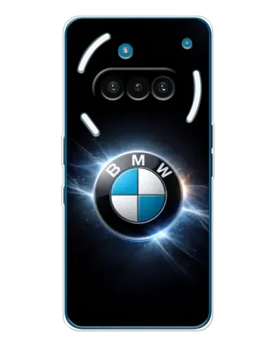 Чехол для Nothing Phone (3a) с картинкой «BMW — неоновое сияние»