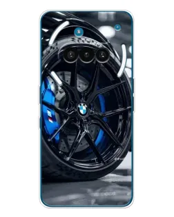 Чехол для Nothing Phone (3a) с картинкой «Колесо BMW вблизи»