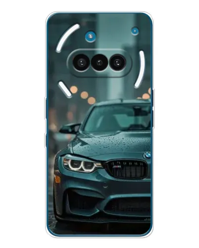 Чехол для Nothing Phone (3a) с картинкой «BMW в огнях города»