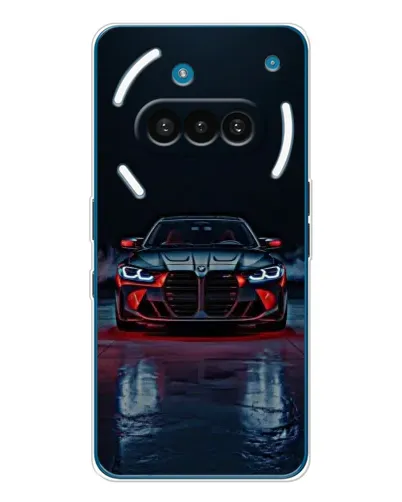 Чехол для Nothing Phone (3a) с картинкой «BMW на мокрой дороге»