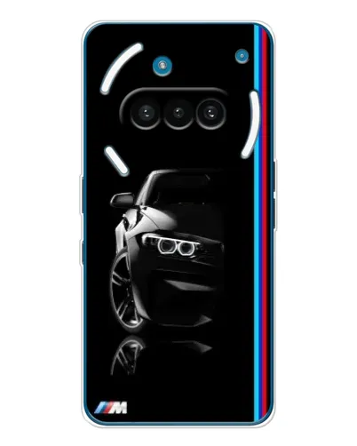 Чехол для Nothing Phone (3a) с картинкой «Силуэт BMW в темноте»