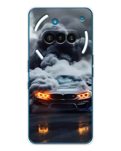 Чехол для Nothing Phone (3a) с картинкой «BMW в дыму»