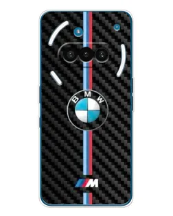 Чехол для Nothing Phone (3a) с картинкой «Эмблема BMW и карбон»