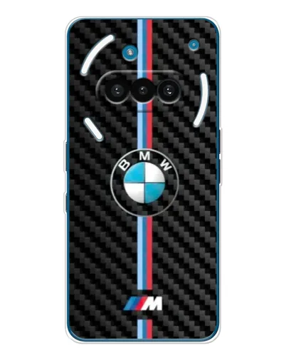 Чехол для Nothing Phone (3a) с картинкой «Эмблема BMW и карбон»