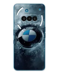 Чехол для Nothing Phone (3a) с картинкой «Логотип BMW — лед»