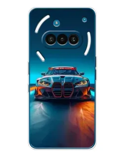 Чехол для Nothing Phone (3a) с картинкой «BMW — огни неона»