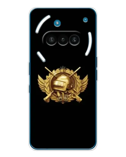 Чехол для Nothing Phone (3a) с картинкой «PUBG — оранжевый градиент»