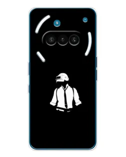 Чехол для Nothing Phone (3a) с картинкой «PUBG — белый шлем» Чехол для Nothing Phone (3a) с картинкой «PUBG — белый шлем»