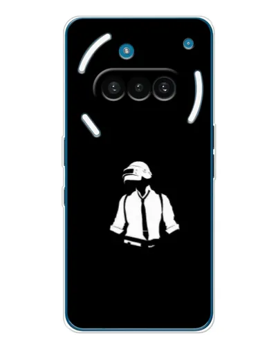 Чехол для Nothing Phone (3a) с картинкой «PUBG — белый шлем»