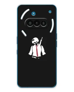 Чехол для Nothing Phone (3a) с картинкой «PUBG — силуэт воина» Чехол для Nothing Phone (3a) с картинкой «PUBG — силуэт воина»