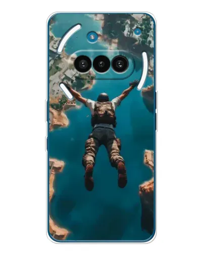 Чехол для Nothing Phone (3a) с картинкой «PUBG — свободное падение»