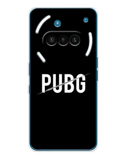 Чехол для Nothing Phone (3a) с картинкой «PUBG — белый логотип» Чехол для Nothing Phone (3a) с картинкой «PUBG — белый логотип»