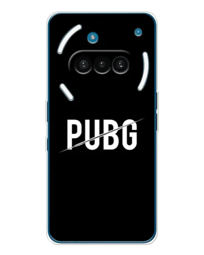 Чехол для Nothing Phone (3a) с картинкой «PUBG — белый логотип»