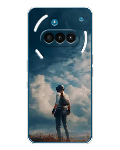 Чехол для Nothing Phone (3a) с картинкой «Герой PUBG на скале»