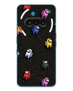 Чехол для Nothing Phone (3a) с картинкой «Космический паттерн Among Us»