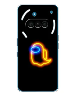 Чехол для Nothing Phone (3a) с картинкой «Among Us неоновое сияние»