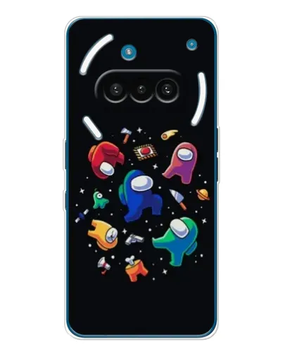Чехол для Nothing Phone (3a) с картинкой «Among Us космос» Чехол для Nothing Phone (3a) с картинкой «Among Us космос»