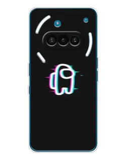 Чехол для Nothing Phone (3a) с картинкой «Among Us неон»