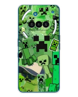 Чохол для Nothing Phone (3a) з картинкою «Кріпери Minecraft»