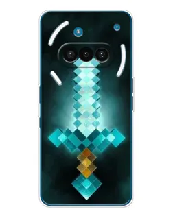 Чохол для Nothing Phone (3a) з картинкою «Алмазний меч неон»