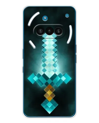 Чохол для Nothing Phone (3a) з картинкою «Алмазний меч неон»
