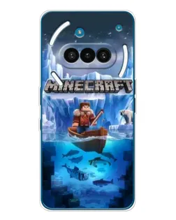 Чохол для Nothing Phone (3a) з картинкою «Minecraft льодянийсвіт»