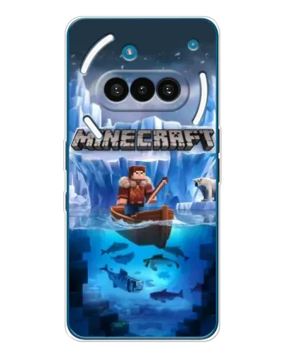 Чохол для Nothing Phone (3a) з картинкою «Minecraft льодянийсвіт»
